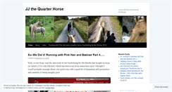 Desktop Screenshot of jjthequarterhorse.com