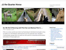 Tablet Screenshot of jjthequarterhorse.com